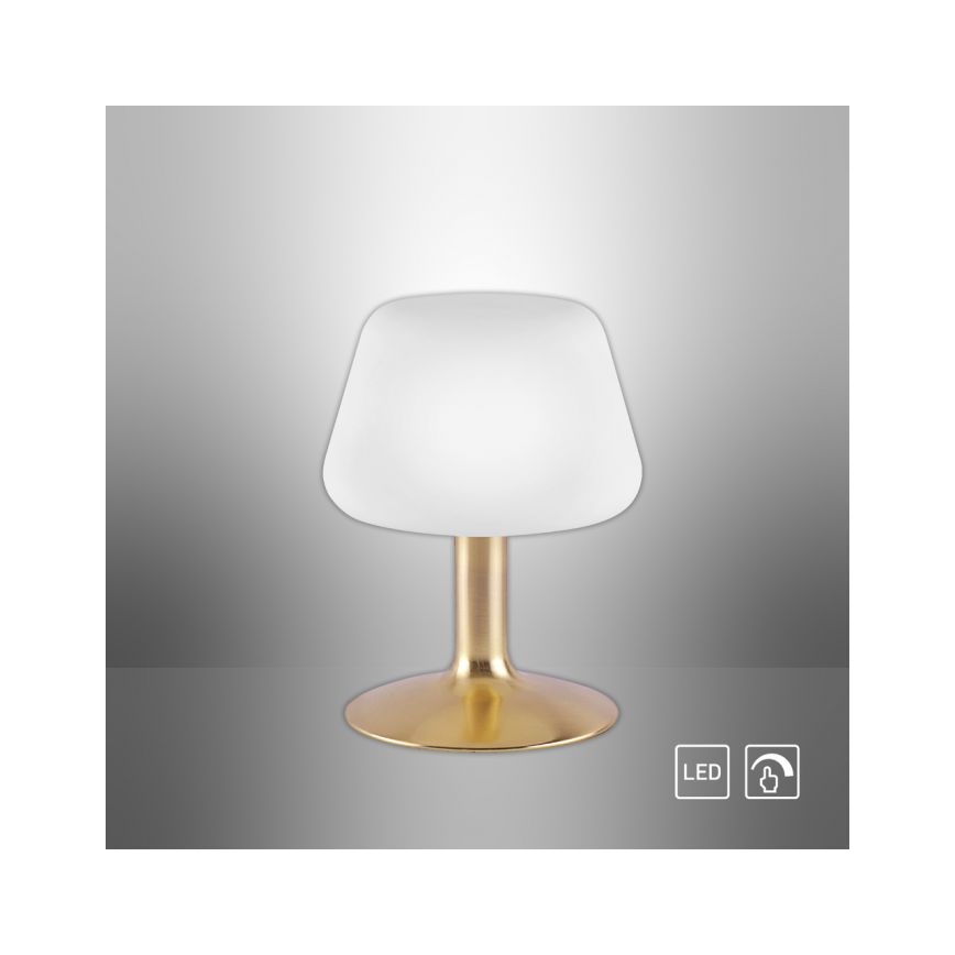Paul Neuhaus 4078-60 - Candeeiro de mesa táctil LED com regulação TILL 1xG9/3W/230V latão
