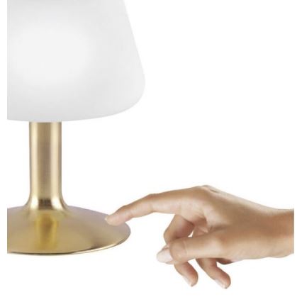 Paul Neuhaus 4078-60 - Candeeiro de mesa táctil LED com regulação TILL 1xG9/3W/230V latão