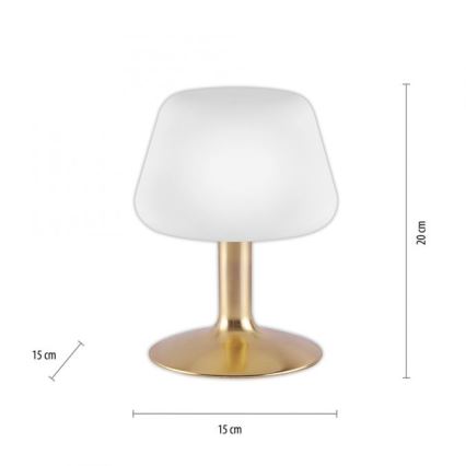 Paul Neuhaus 4078-60 - Candeeiro de mesa táctil LED com regulação TILL 1xG9/3W/230V latão
