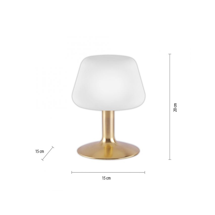 Paul Neuhaus 4078-60 - Candeeiro de mesa táctil LED com regulação TILL 1xG9/3W/230V latão