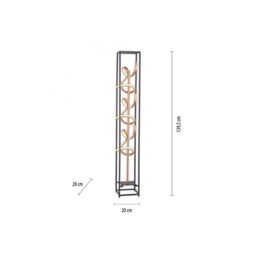 Paul Neuhaus 415-18 - Candeeiro de chão fosco LED SELINA 3xLED/10,2W/230V