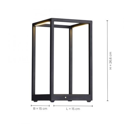 Paul Neuhaus 4401-18 - Candeeiro de mesa LED com regulação CONTURA 2xLED/2,2W/230V