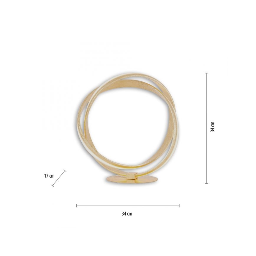 Paul Neuhaus 4531-12 - Candeeiro de mesa LED com regulação MELINDA LED/18W/230V dourado