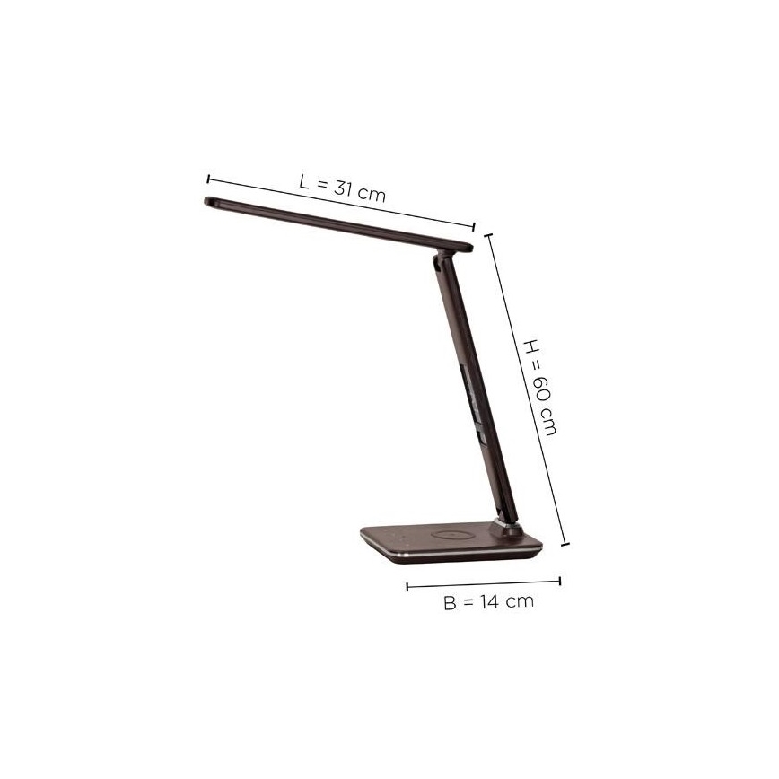 Paul Neuhaus 4595-23 - Candeeiro LED táctil com regulação e carregamento sem fios LED/5W/230V