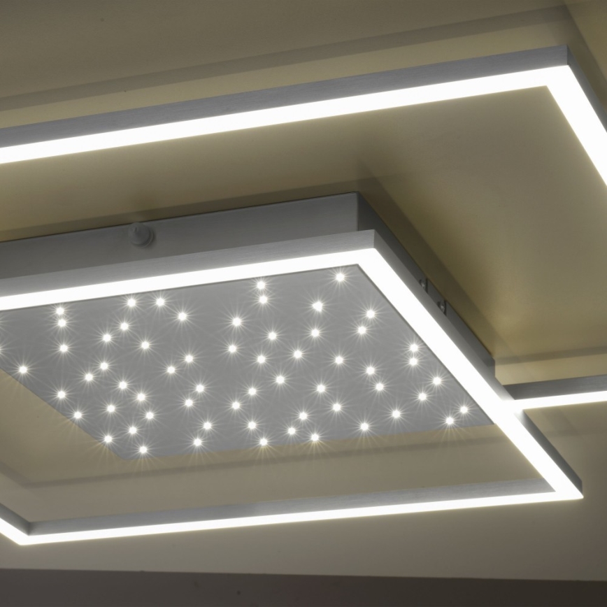 Paul Neuhaus 6024-55 - Candelabro montado à superfície LED com regulação YUKI LED/49W/230V + controlo remoto