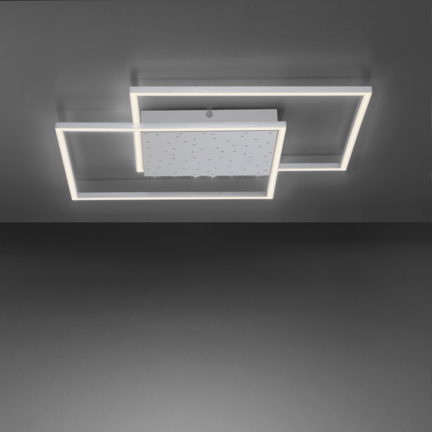 Paul Neuhaus 6024-55 - Candelabro montado à superfície LED com regulação YUKI LED/49W/230V + controlo remoto