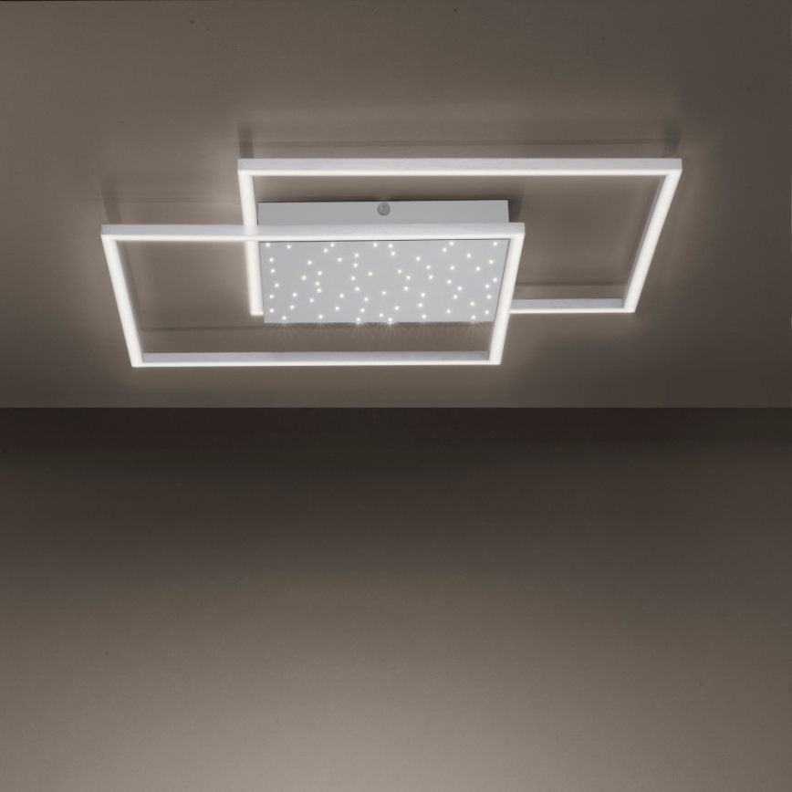 Paul Neuhaus 6024-55 - Candelabro montado à superfície LED com regulação YUKI LED/49W/230V + controlo remoto