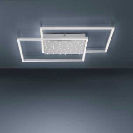 Paul Neuhaus 6024-55 - Candelabro montado à superfície LED com regulação YUKI LED/49W/230V + controlo remoto