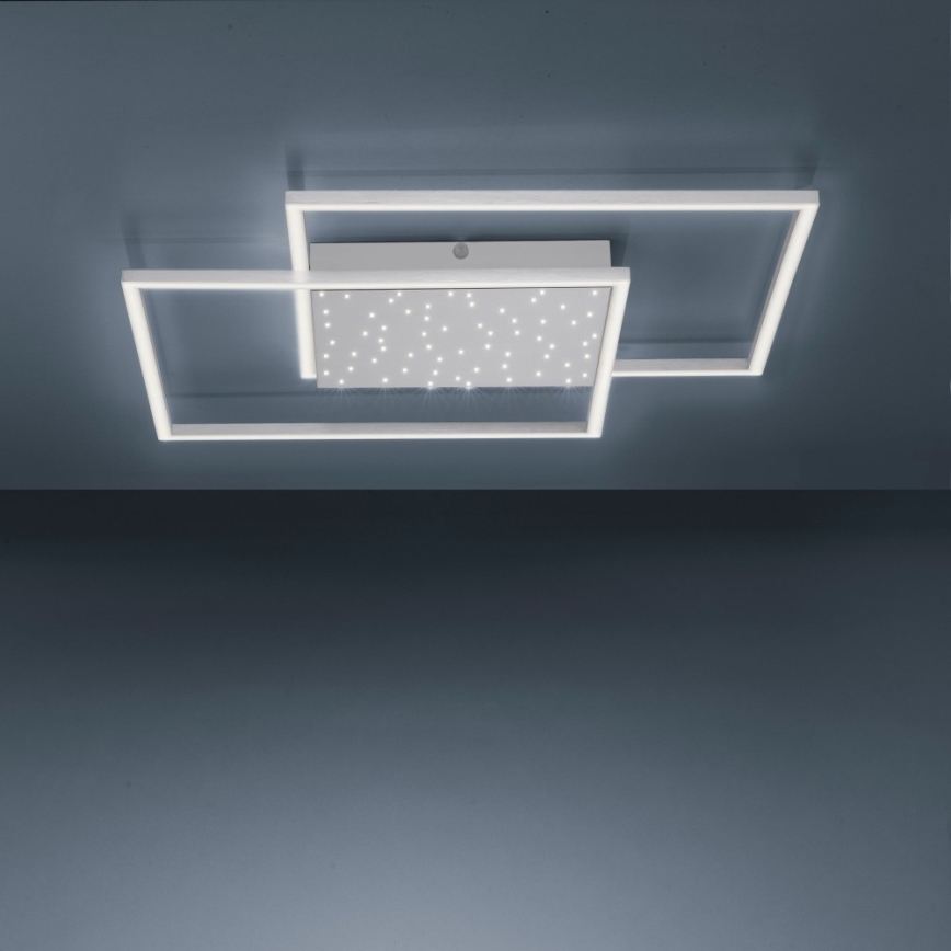 Paul Neuhaus 6024-55 - Candelabro montado à superfície LED com regulação YUKI LED/49W/230V + controlo remoto