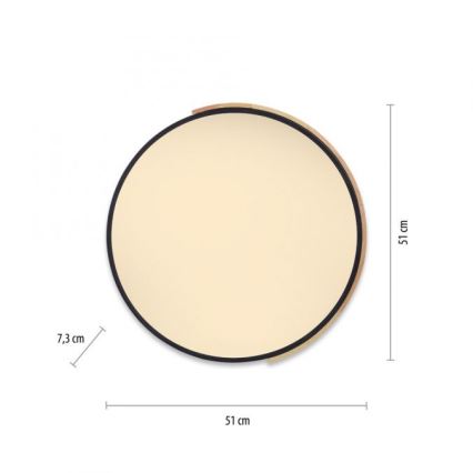 Paul Neuhaus 6071-18 - Iluminação de teto LED com regulação Q-PIATO LED/35W/230V diâmetro 51 cm 2700-5000K Wi-Fi + comando