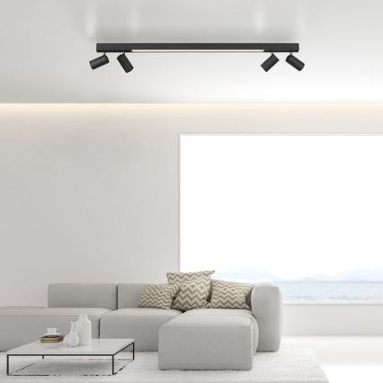 Paul Neuhaus 6121-13 - Foco LED com regulação PURE 4xLED/4W/230V + LED/9W 2700-5000K + comando