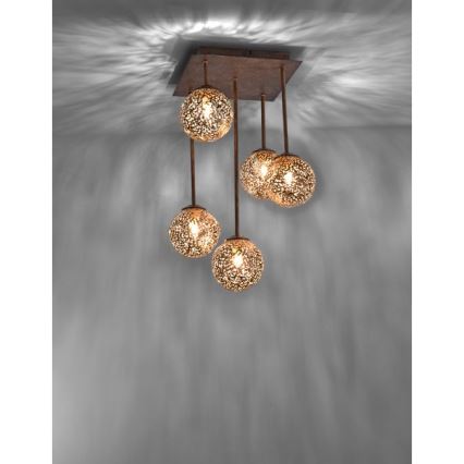 Paul Neuhaus 6234-48 - Candelabro suspenso GRETA 5xG9/40W/230V