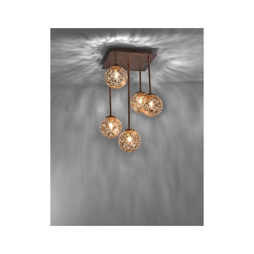 Paul Neuhaus 6234-48 - Candelabro suspenso GRETA 5xG9/40W/230V