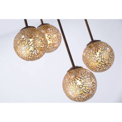 Paul Neuhaus 6234-48 - Candelabro suspenso GRETA 5xG9/40W/230V