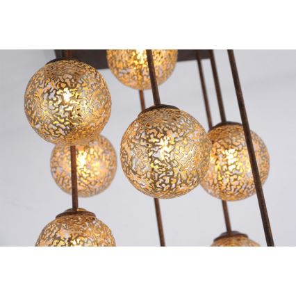 Paul Neuhaus 6238-48 - Candelabro suspenso GRETA 9xG9/40W/230V