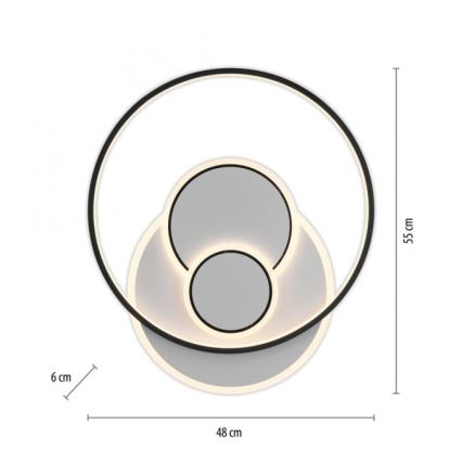 Paul Neuhaus 6392-16 - Iluminação de teto LED MAILAK LED/27W/230V