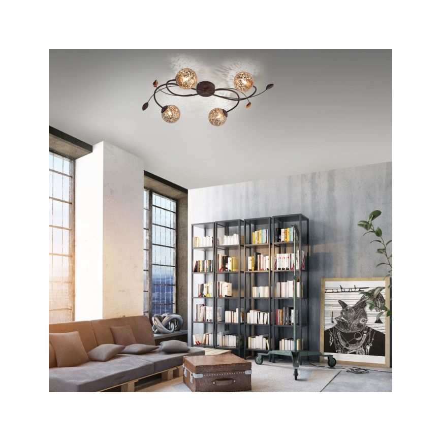 Paul Neuhaus 6395-48 - Candelabro integrado GRETA 4xG9/40W/230V