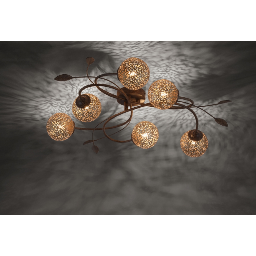 Paul Neuhaus 6398-48 - Candelabro integrado GRETA 6xG9/40W/230V