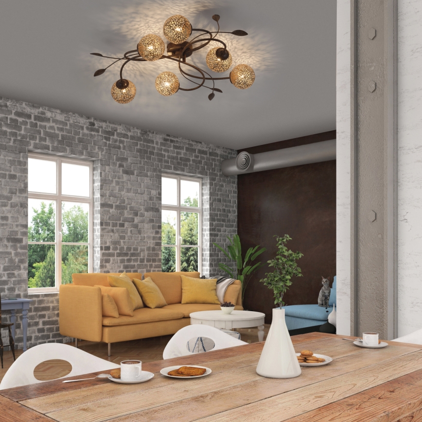 Paul Neuhaus 6398-48 - Candelabro integrado GRETA 6xG9/40W/230V