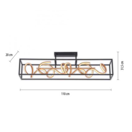 Paul Neuhaus 6473-18 - Candelabro suspenso LED com regulação SELINA 4xLED/10,2W/230V