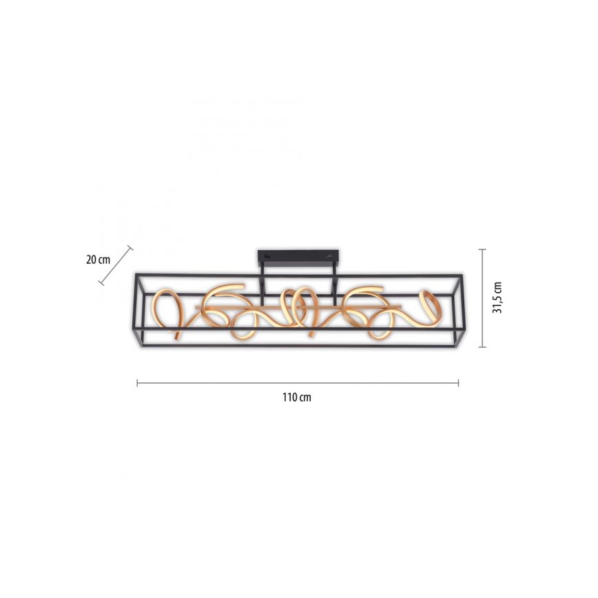 Paul Neuhaus 6473-18 - Candelabro suspenso LED com regulação SELINA 4xLED/10,2W/230V