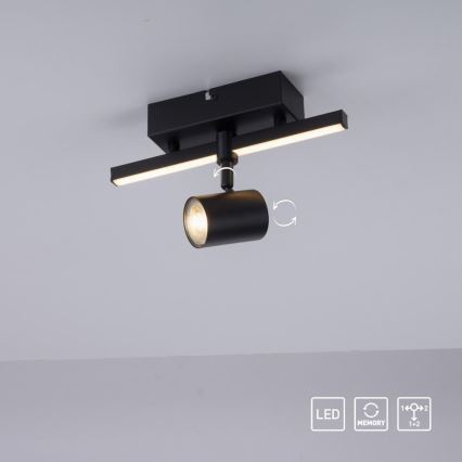 Paul Neuhaus 6523-18 - Foco LED BARIK 1xGU10/4,5W/230V + LED/3W