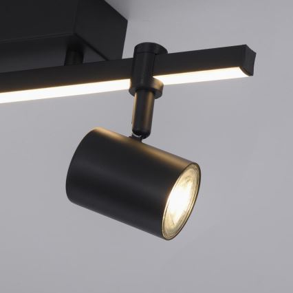 Paul Neuhaus 6524-18 - Foco LED BARIK 2xGU10/4,5W/230V + LED/5W