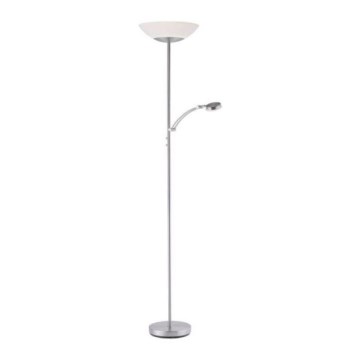 Paul Neuhaus 655-55 - Candeeiro de chão LED com regulação ALFRED 1xLED/28W+1xLED/4W/230V cromado brilhante