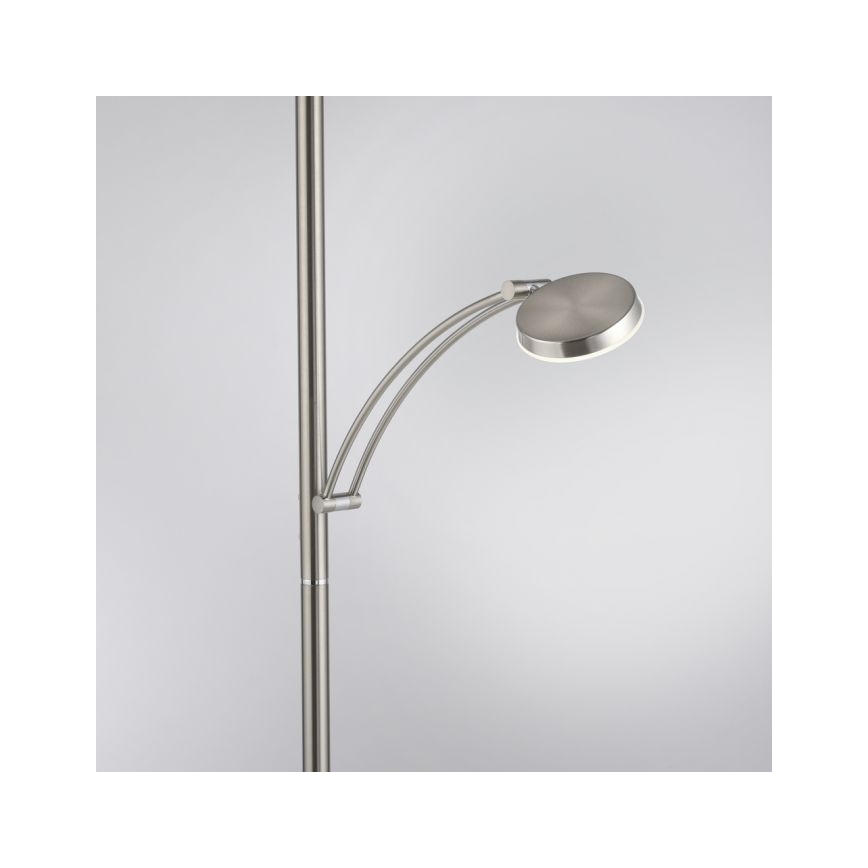 Paul Neuhaus 655-55 - Candeeiro de chão LED com regulação ALFRED 1xLED/28W+1xLED/4W/230V cromado brilhante