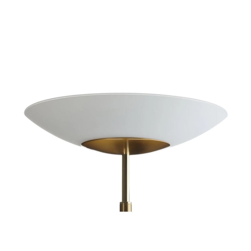 Paul Neuhaus - 655-60 - Candeeiro de chão LED com regulação ALFRED 1xLED/28W/230V+1xLED/4W/230V latão