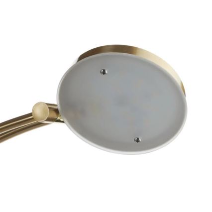 Paul Neuhaus - 655-60 - Candeeiro de chão LED com regulação ALFRED 1xLED/28W/230V+1xLED/4W/230V latão