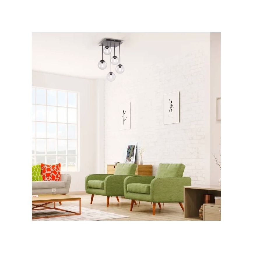 Paul Neuhaus 6719-18 - Candelabro suspenso LED WIDOW 5xG9/3W/230V