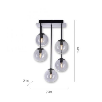 Paul Neuhaus 6719-18 - Candelabro suspenso LED WIDOW 5xG9/3W/230V