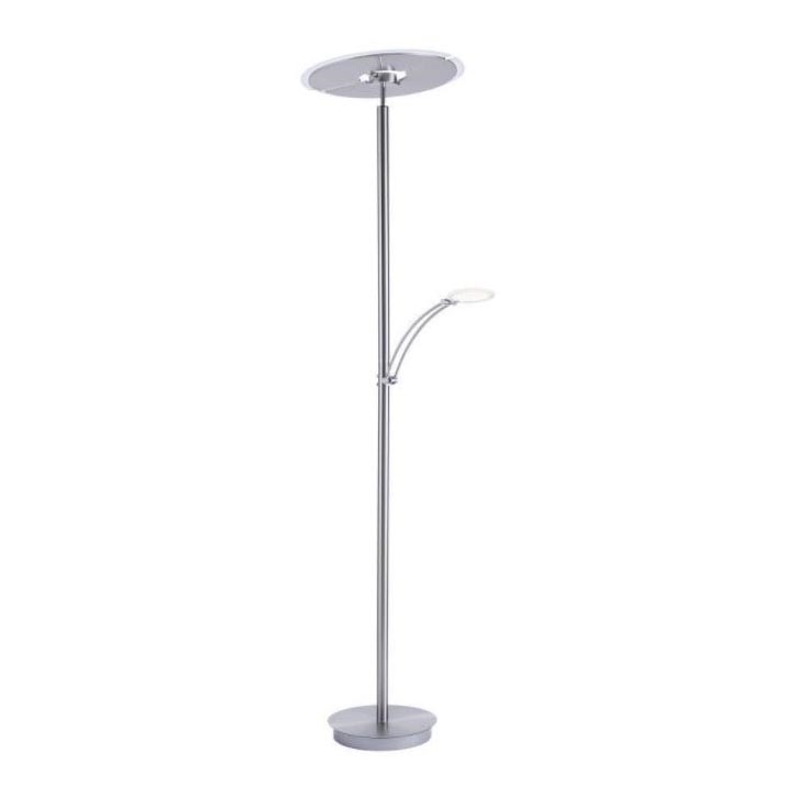 Paul Neuhaus 673-55 - Candeeiro de chão LED com regulação ARTUR 2xLED/21W/230V+1xLED/6W cromado brilhante