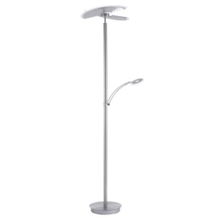 Paul Neuhaus 673-55 - Candeeiro de chão LED com regulação ARTUR 2xLED/21W/230V+1xLED/6W cromado brilhante