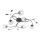Paul Neuhaus 6737-18 - Candelabro montado à superfície LED WIDOW 6xG9/3W/230V