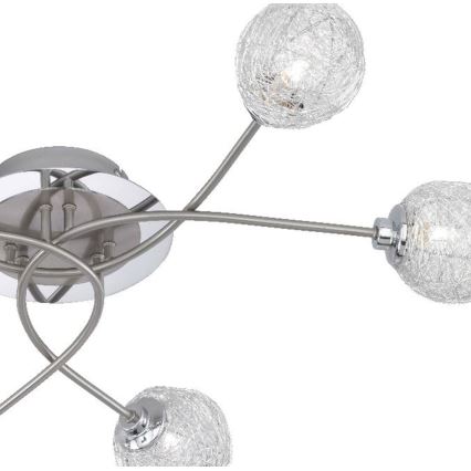 Paul Neuhaus 6796-55 - Candelabro montado à superfície WOMBLE 6xG9/28W/230V