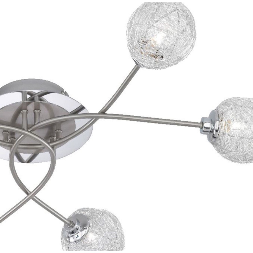 Paul Neuhaus 6796-55 - Candelabro montado à superfície WOMBLE 6xG9/28W/230V