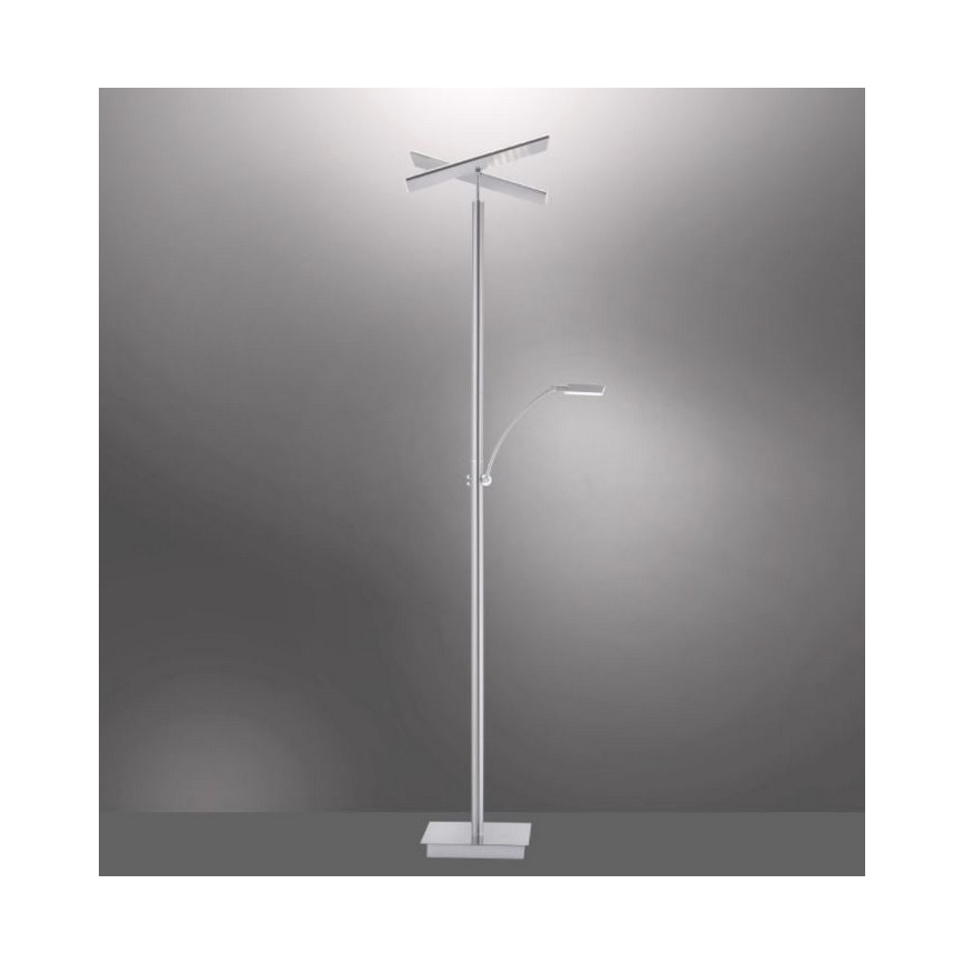 Paul Neuhaus 687-55 - Candeeiro de chão LED com regulação ARTUR 2xLED/27W + 1xLED/6W