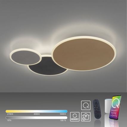 Paul Neuhaus 8007-70 - Iluminação de teto LED com regulação Q-PIATO LED/35W/230V 2700-5000K Wi-Fi + comando