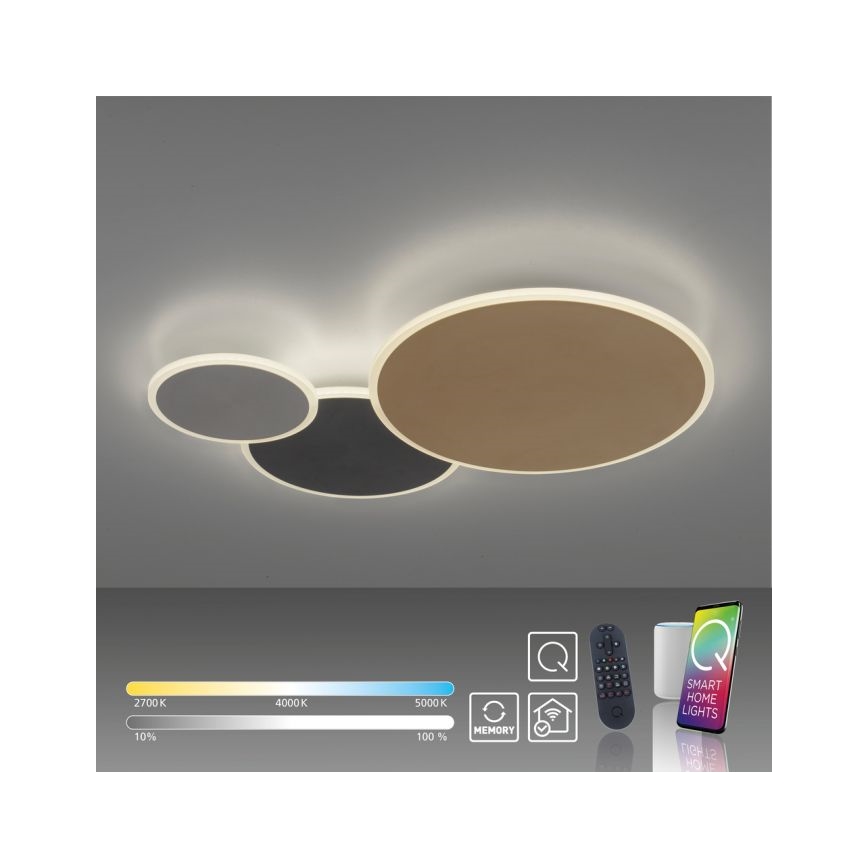 Paul Neuhaus 8007-70 - Iluminação de teto LED com regulação Q-PIATO LED/35W/230V 2700-5000K Wi-Fi + comando