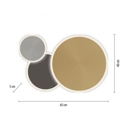 Paul Neuhaus 8007-70 - Iluminação de teto LED com regulação Q-PIATO LED/35W/230V 2700-5000K Wi-Fi + comando