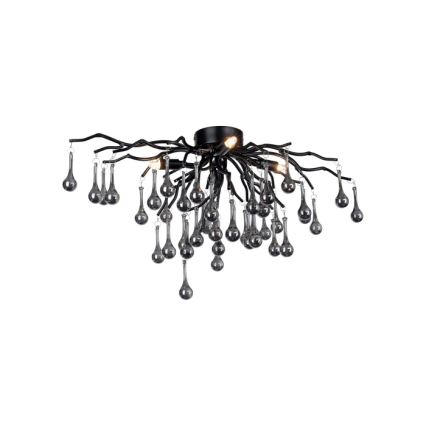 Paul Neuhaus 8090-18 - Lustre de teto de superfície ICICLE 4xG9/40W/230V 30x60 cm preto