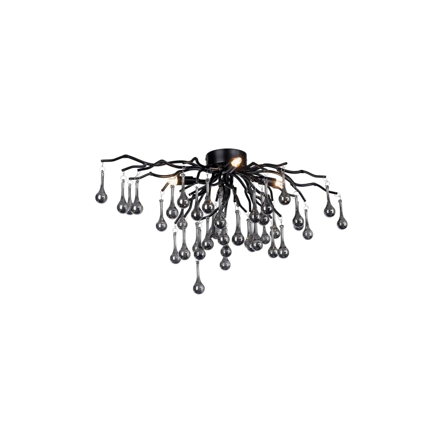 Paul Neuhaus 8090-18 - Lustre de teto de superfície ICICLE 4xG9/40W/230V 30x60 cm preto
