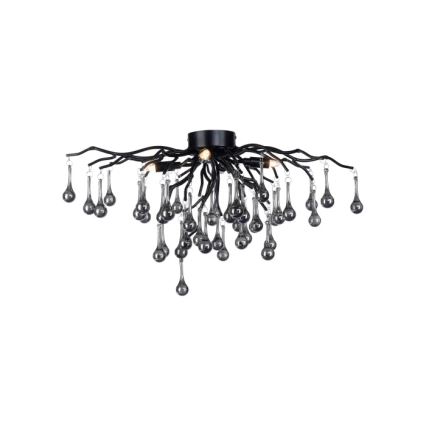 Paul Neuhaus 8090-18 - Lustre de teto de superfície ICICLE 4xG9/40W/230V 30x60 cm preto