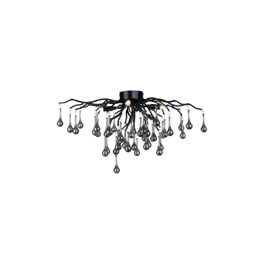 Paul Neuhaus 8090-18 - Lustre de teto de superfície ICICLE 4xG9/40W/230V 30x60 cm preto