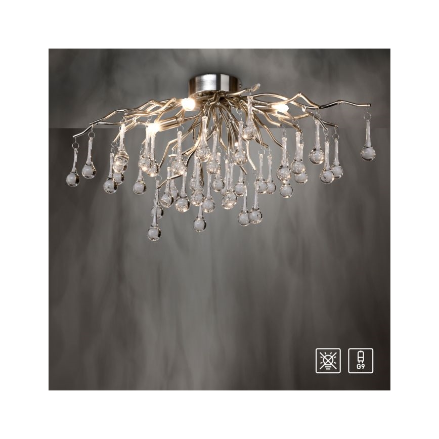 Paul Neuhaus 8090-55 - Candeeiro integrado ICICLE 4xG9/40W/230V