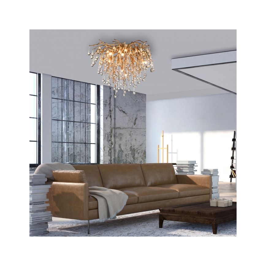 Paul Neuhaus 8091-11 - Candelabro integrado ICICLE 9xG9/40W/230V