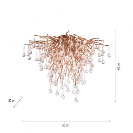 Paul Neuhaus 8091-11 - Candelabro integrado ICICLE 9xG9/40W/230V