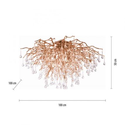 Paul Neuhaus 8092-11 - Iluminação de teto ICICLE 14xG9/40W/230V